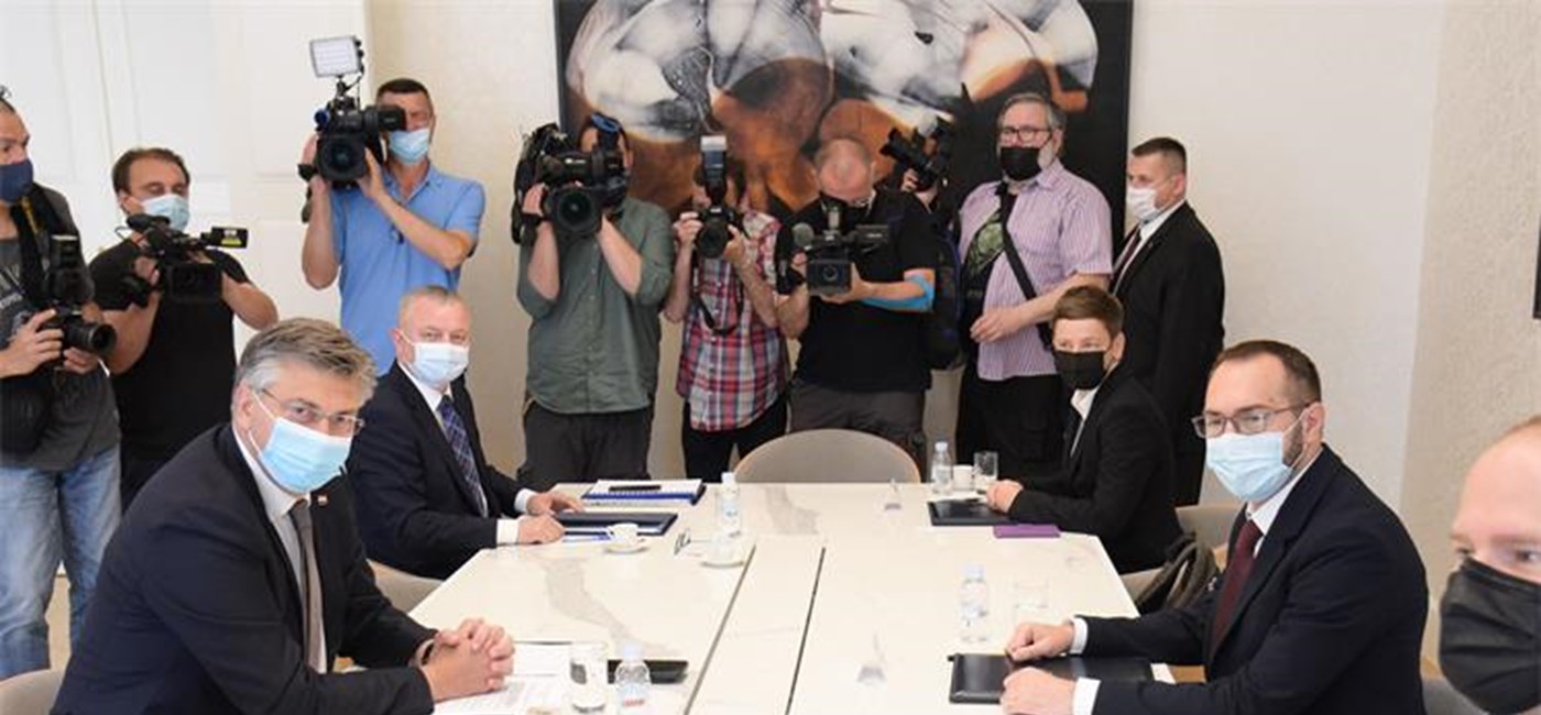 Sastanak predsjednika Vlade Plenkovića  i gradonačelnika Tomaševića: Očekujemo konstruktivnu suradnju